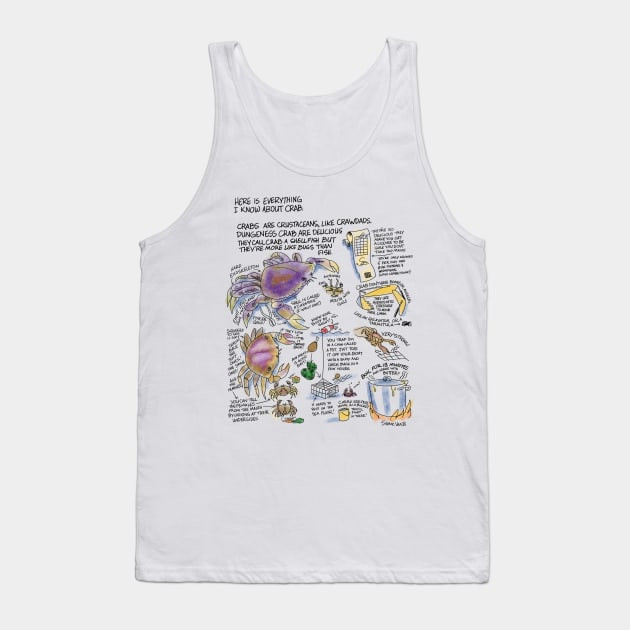 EVERYTHING I KNOW ABOUT CRAB Tank Top by StevieVanB